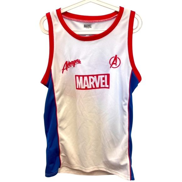 Marvel Avengers Embroidered Appliqué Tank Jersey #63 Size Small - Picture 2 of 7